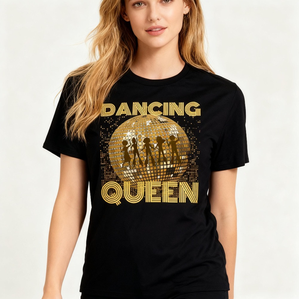 Women'S Fashion From The 70S - Dancing Queen Tshirt 70s 80s 90s