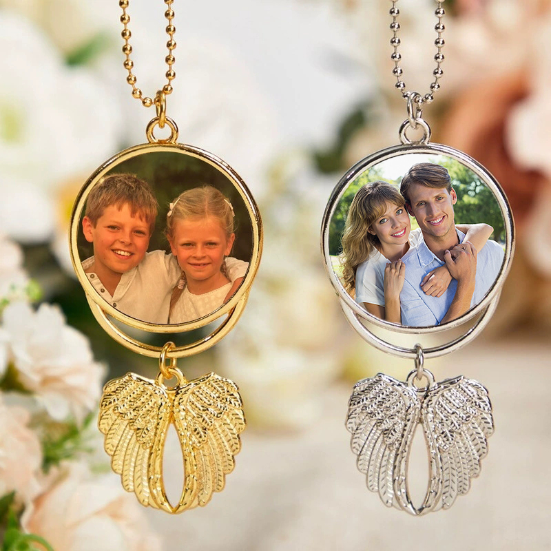 Fashion Women Picture - Custom Photo Car Rearview Mirror Pendant