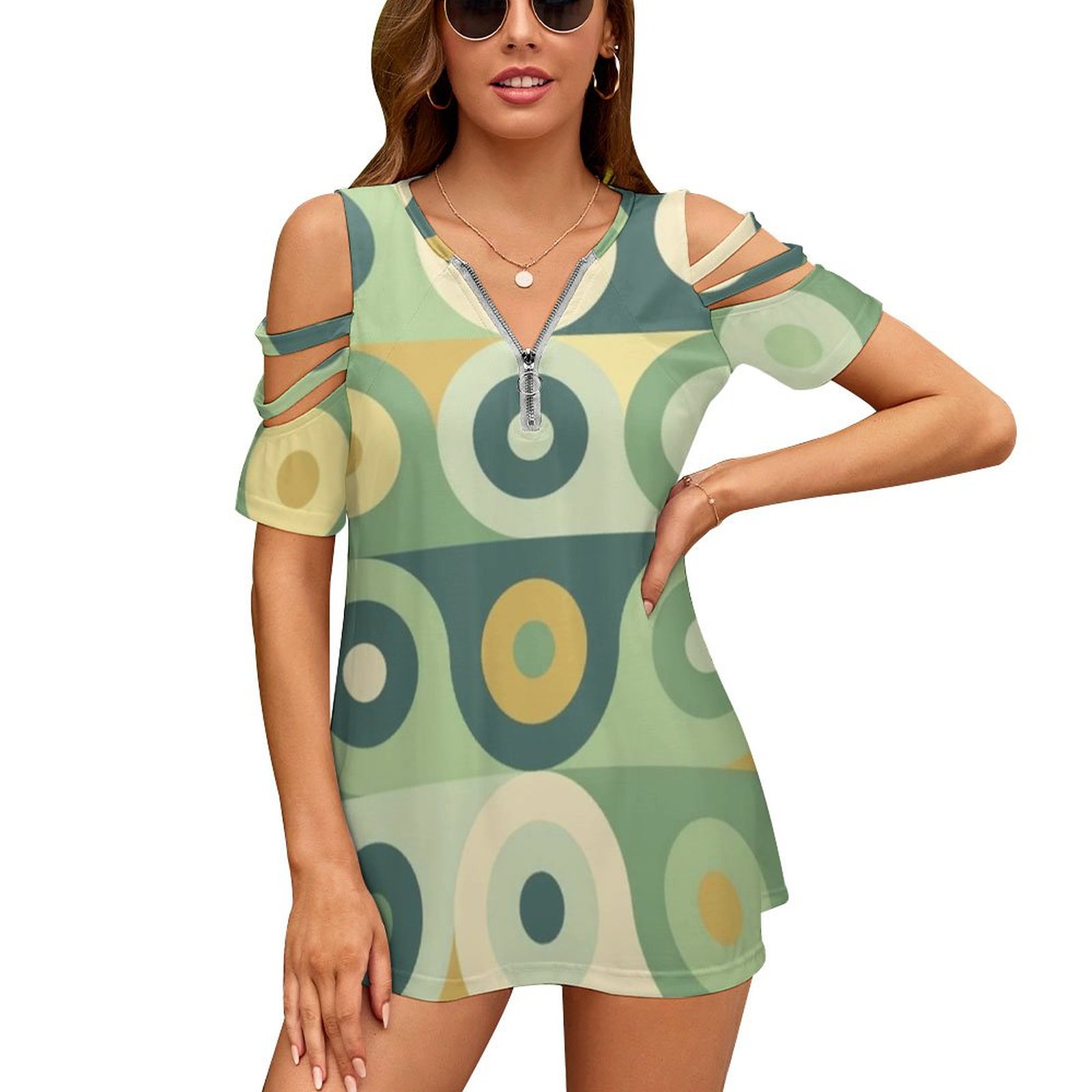 Groovy 70's Pattern Women Zipp - đánh giá và giá Women'S Fashion In The 70S