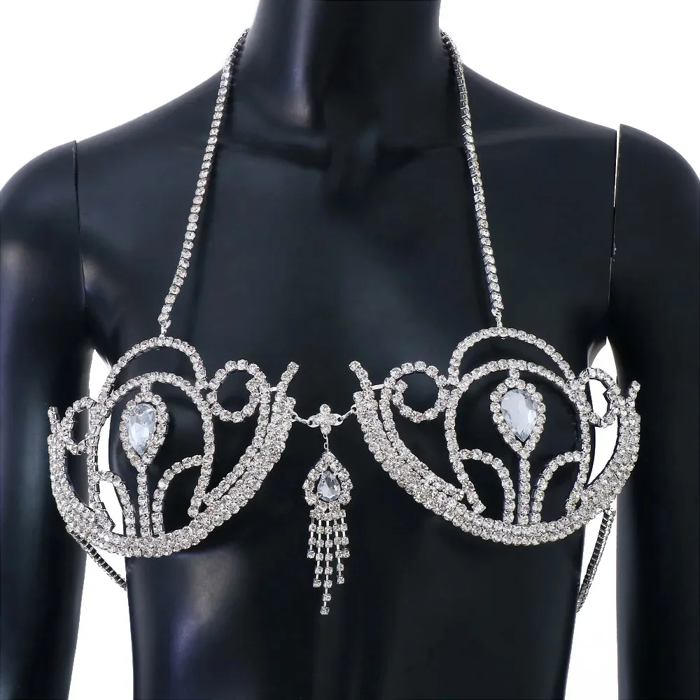 Luxury Rhinestone Bikini Bra G - đánh giá và giá Women'S Fashion Harness