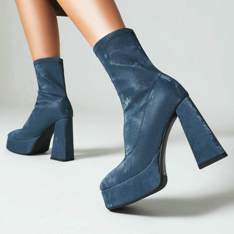 Trend Dark Blue Brown Mature L - đánh giá và giá Women'S Fashion Socks