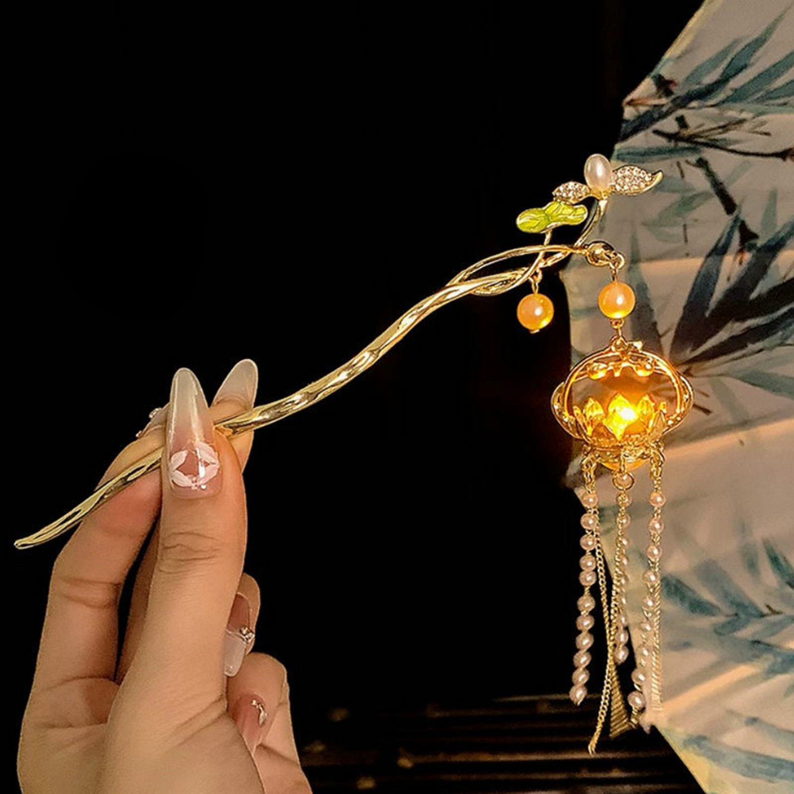 Luminous Flower Hairpin Exquis - đánh giá và giá Women Fashion Hub