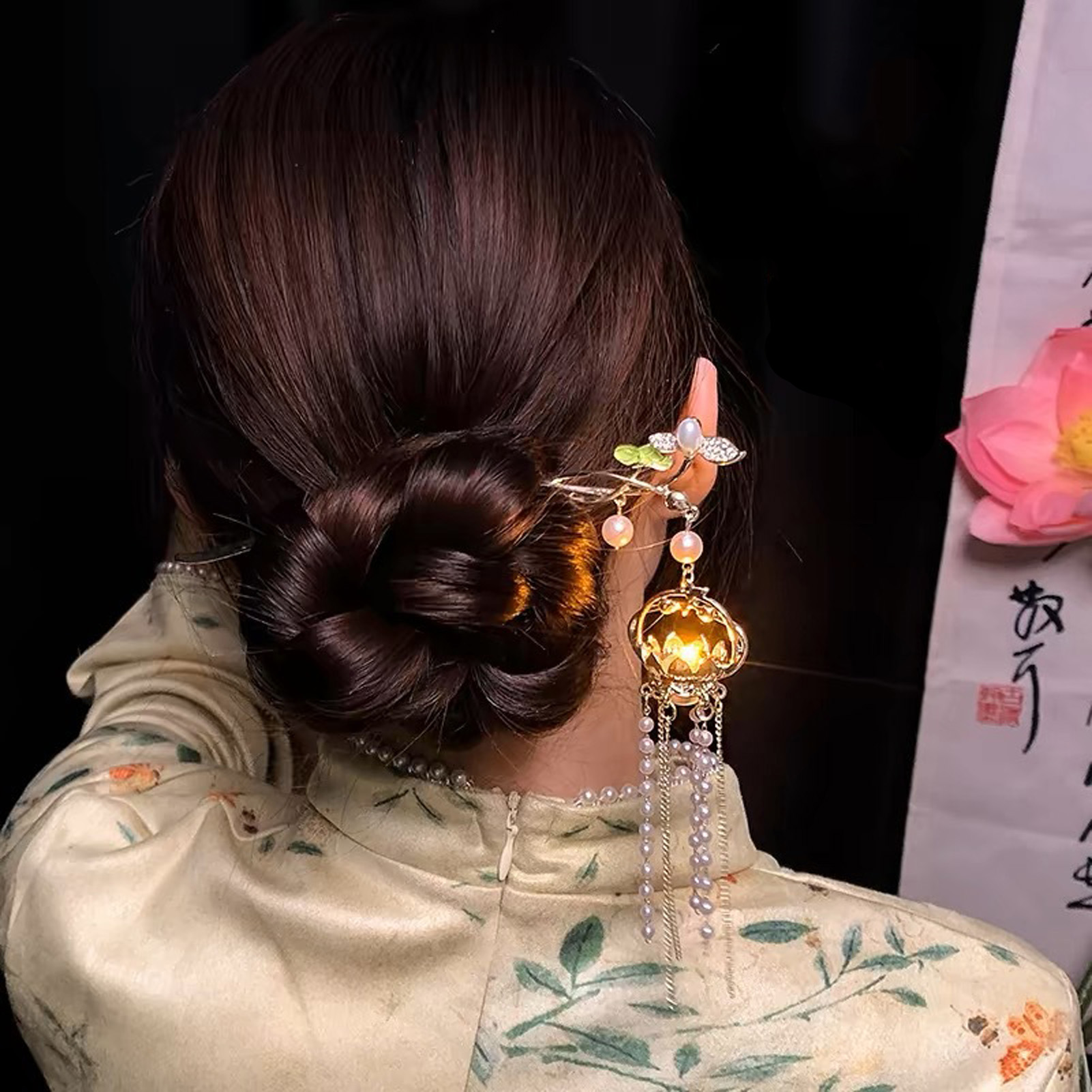 Luminous Flower Hairpin Exquis - đánh giá và giá Women Fashion Hub
