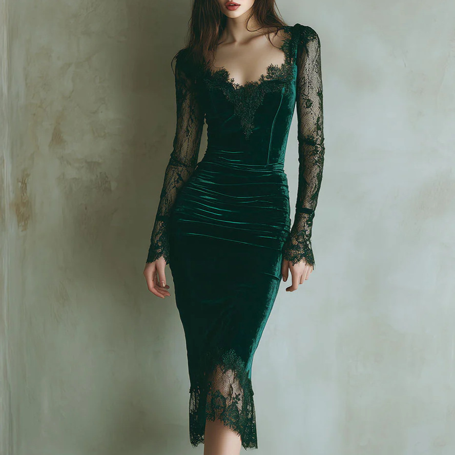 Elegant Lace Embroidery Velvet - đánh giá và giá Women'S Fashion Quarter Zip