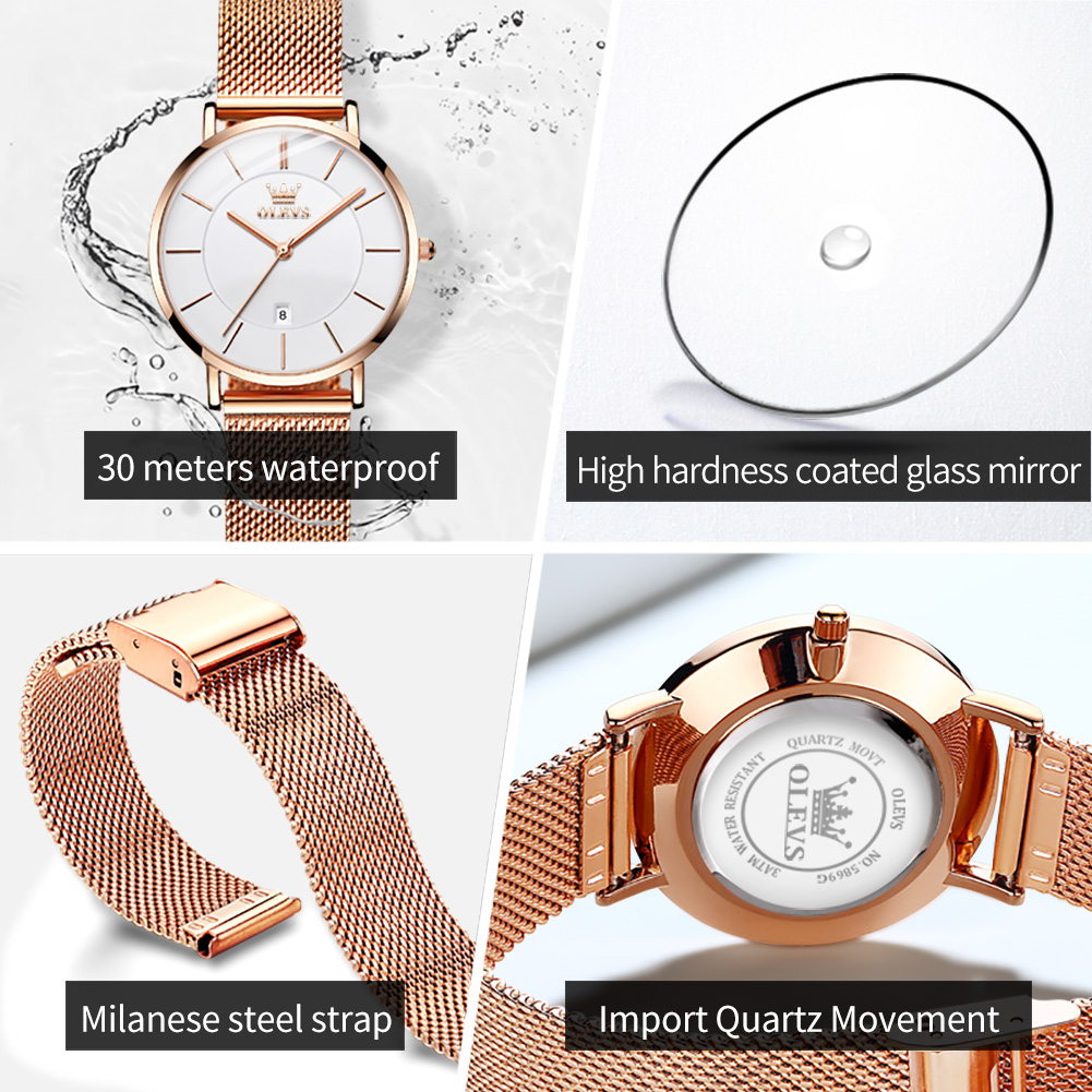 OLEVS Woman Watch 5869 Elegant - đánh giá và giá Fashion Women Watch