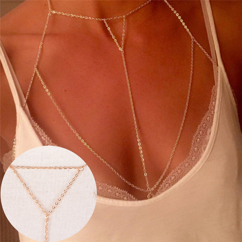 Thời Trang Vàng Bạc Chuỗi Nối  - đánh giá và giá Women'S Fashion Harness