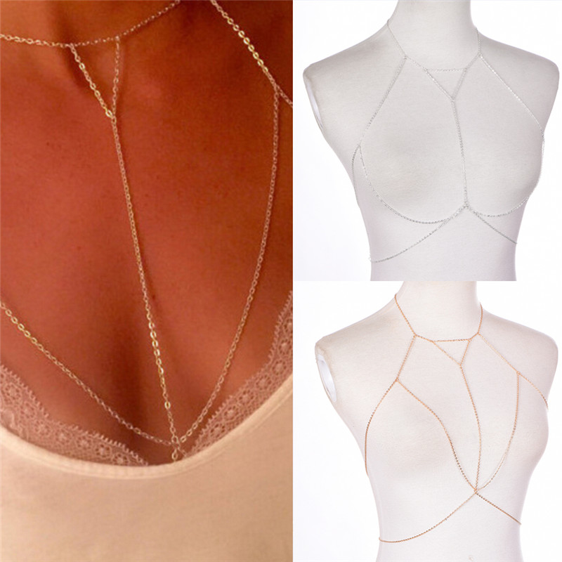 Thời Trang Vàng Bạc Chuỗi Nối  - đánh giá và giá Women'S Fashion Harness