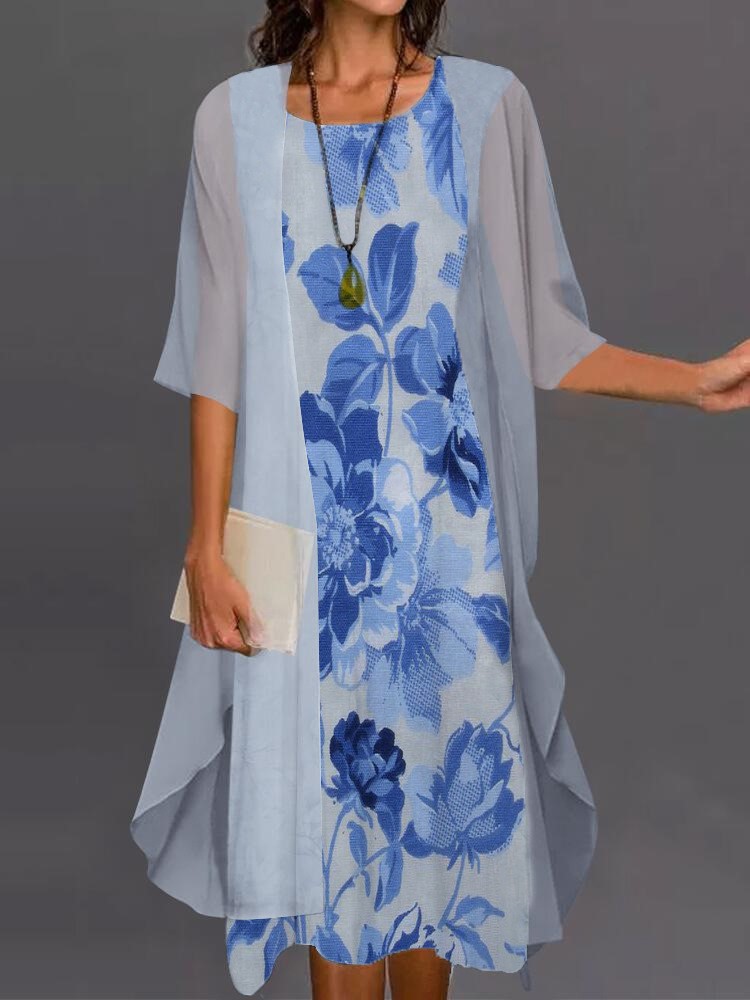 Summer Elegant Dress Two-piece - đánh giá và giá Women'S Fashion Long Coat