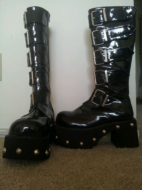 Patent Leather Cross Strap Poi - đánh giá và giá Women'S Fashion Knee High Boots