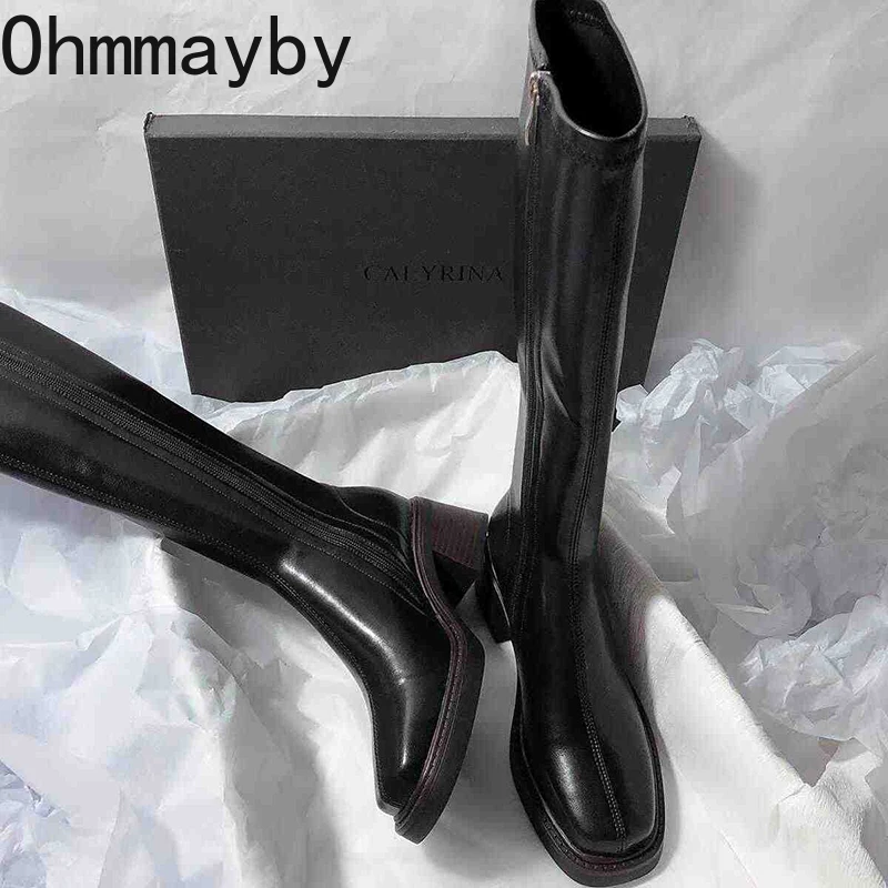 Vintage Thick Heel Women Knee  - đánh giá và giá Women'S Fashion Knee High Boots