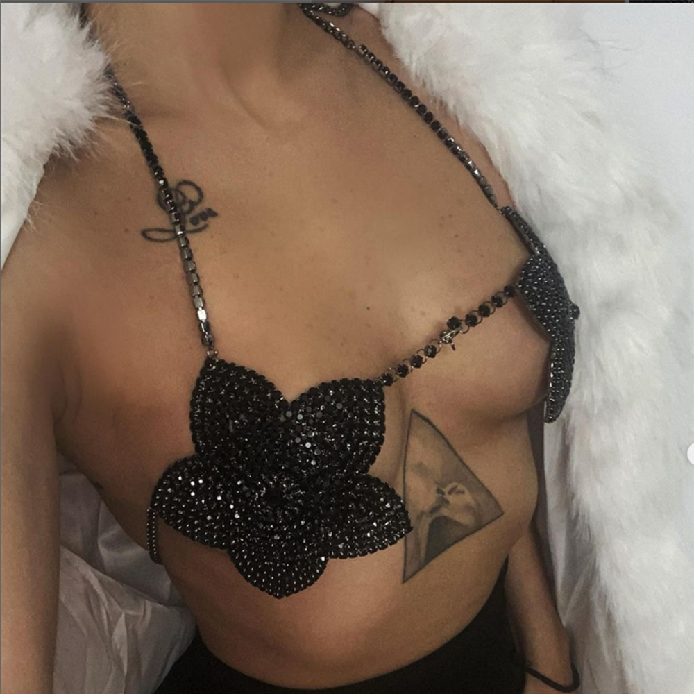 Stonefans Black Crystal Flower - đánh giá và giá Women'S Fashion Harness