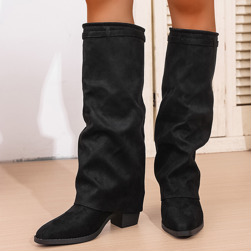 Fashion Slip On High Heeled Kn - đánh giá và giá Women'S Fashion Knee High Boots