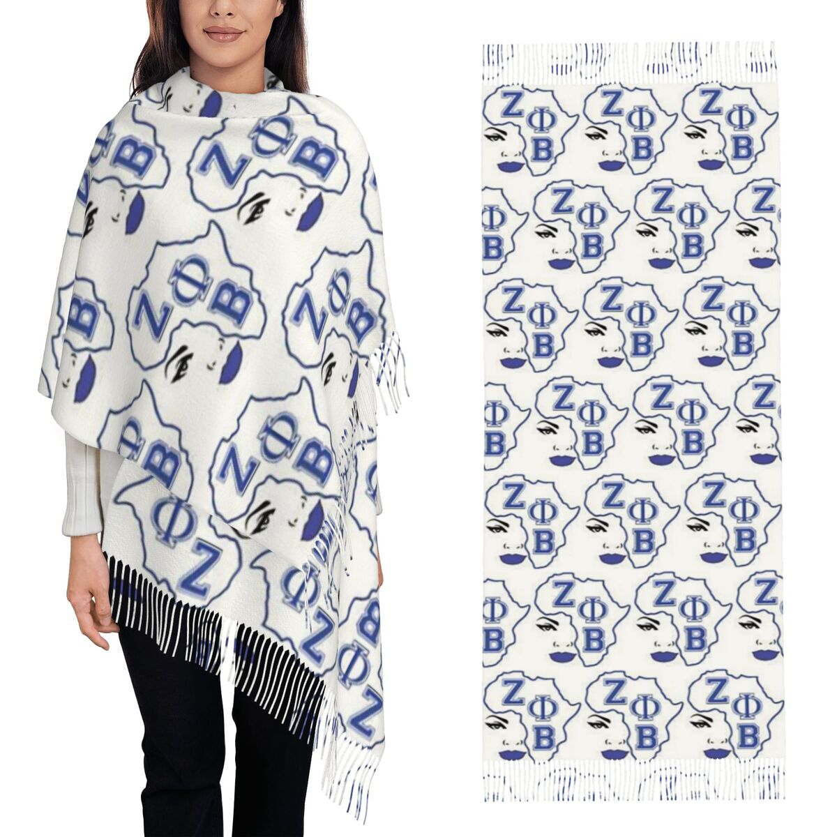Large Zeta Phi Beta Sorority L - đánh giá và giá Women Fashion Logo