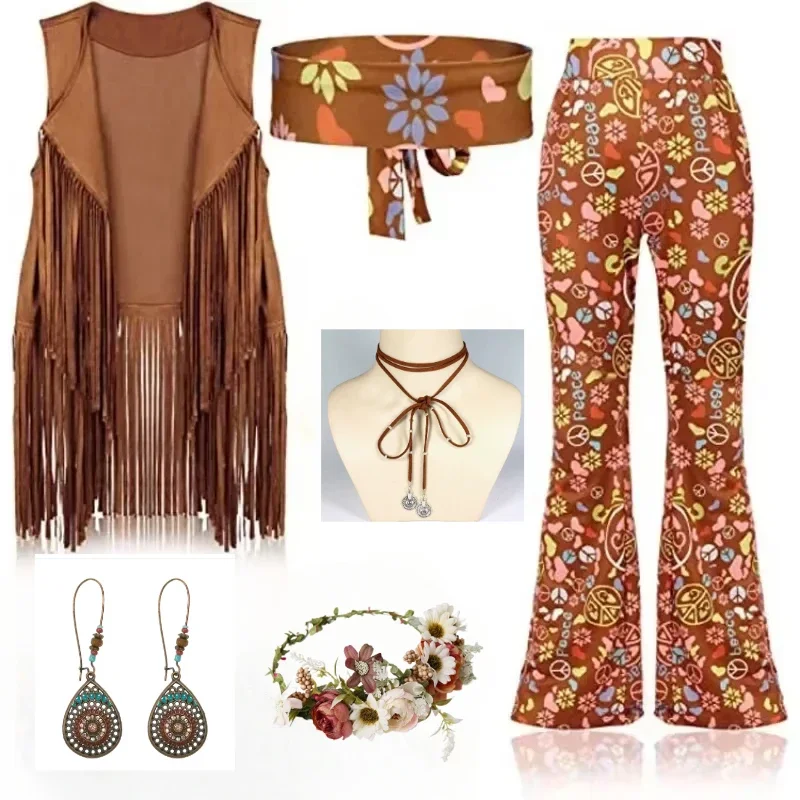 Hippie Disco 60s 70s Cosplay C - đánh giá và giá Women'S Fashion From The 70S