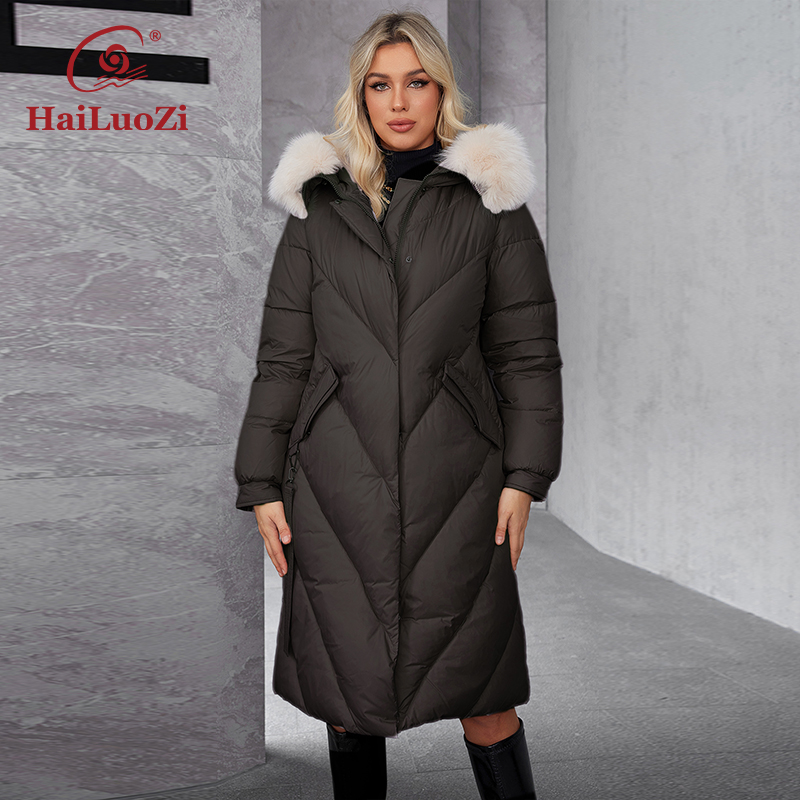 HaiLuoZi 2024 Women's Winter P - đánh giá và giá Women'S Fashion Long Coat