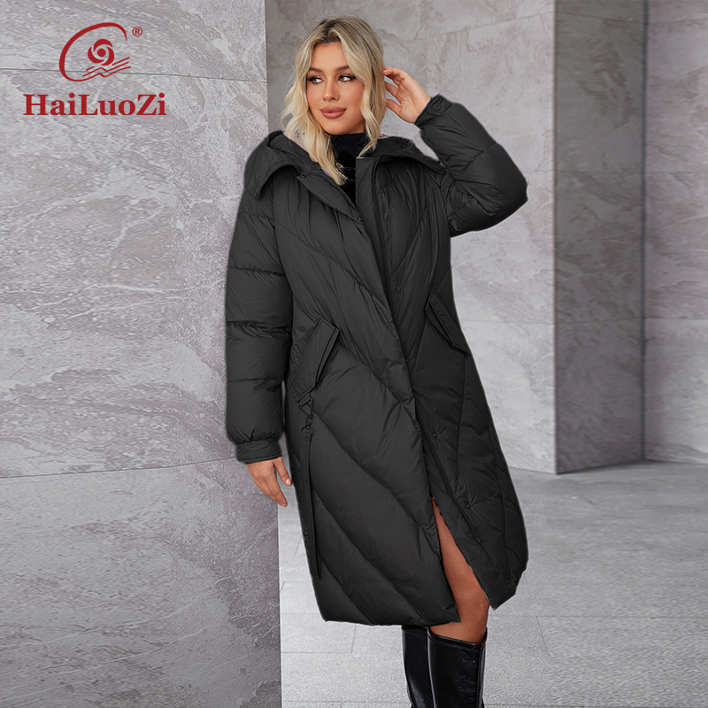 HaiLuoZi 2024 Women's Winter P - đánh giá và giá Women'S Fashion Long Coat