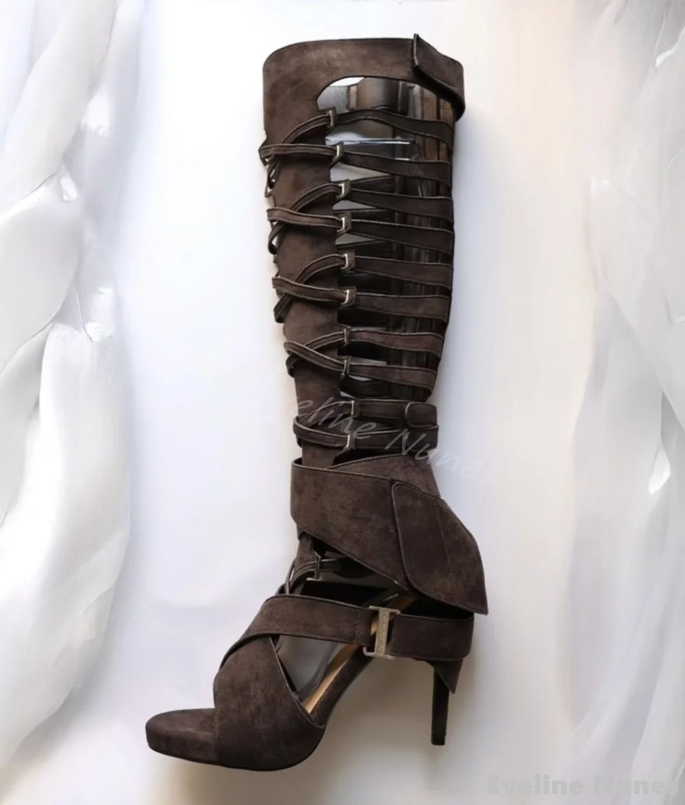 Hollow Flannel Knee High Sanda - đánh giá và giá Women'S Fashion Knee High Boots