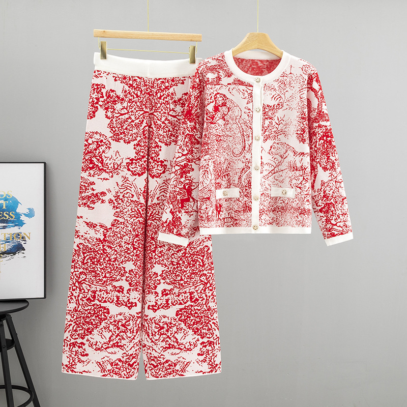 Temperament Jacquard Landscape - đánh giá và giá Wide Leg Palazzo Pants