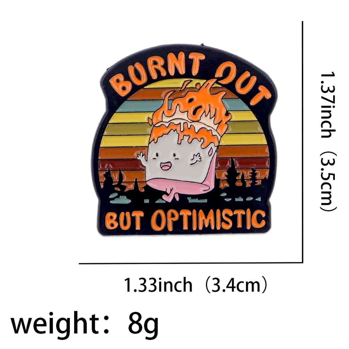 Fire Badges Enamel Pin Brooche - đánh giá và giá Fashion Women Picture