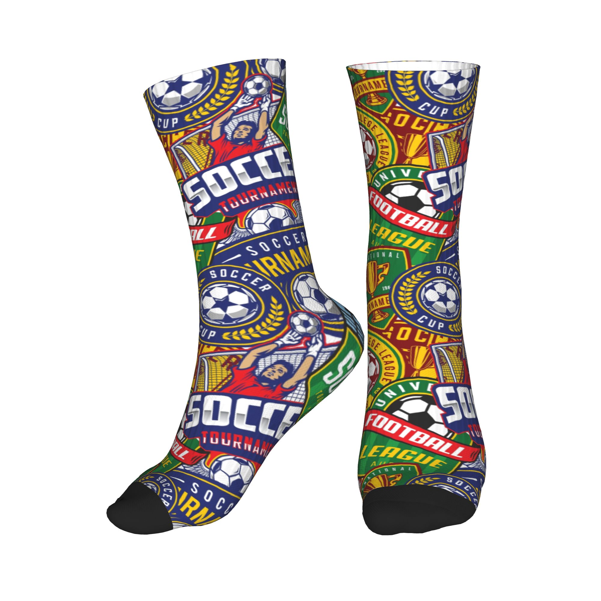 Retro Soccer Badge Green Red S - đánh giá và giá Women'S Fashion Socks