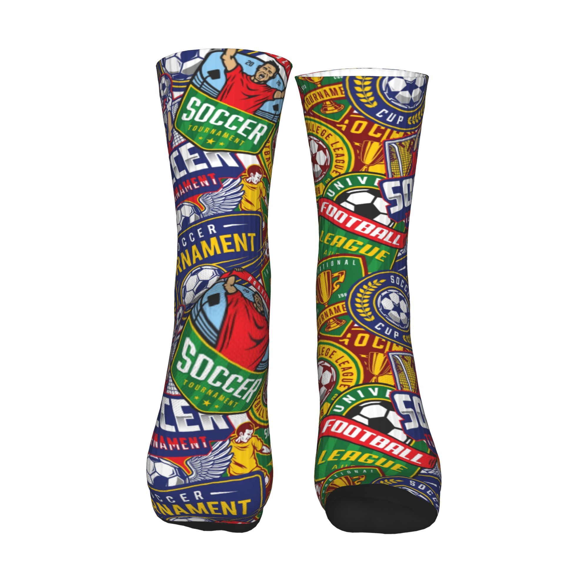 Retro Soccer Badge Green Red S - đánh giá và giá Women'S Fashion Socks