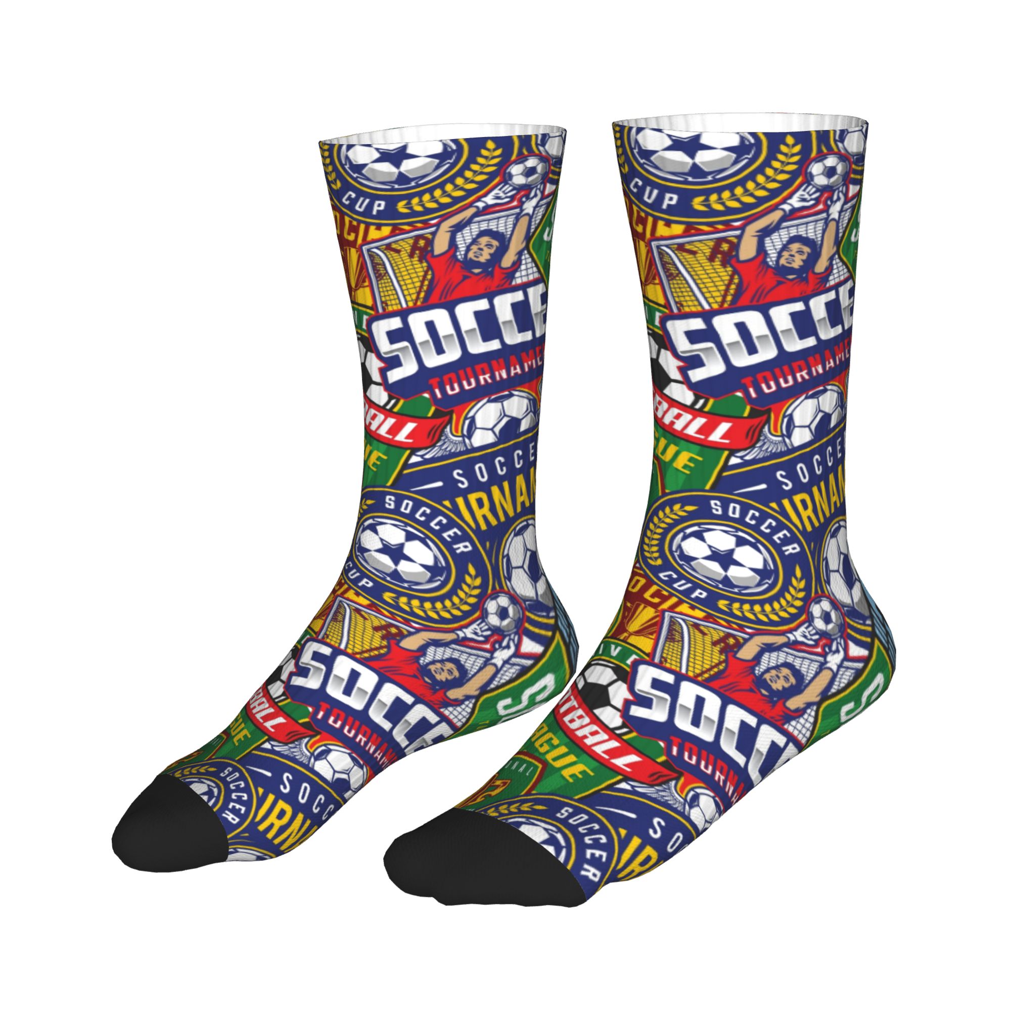 Retro Soccer Badge Green Red S - đánh giá và giá Women'S Fashion Socks