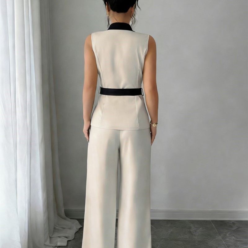 Vest Suit Women Wide Leg Pants - đánh giá và giá Wide Leg Palazzo Pants