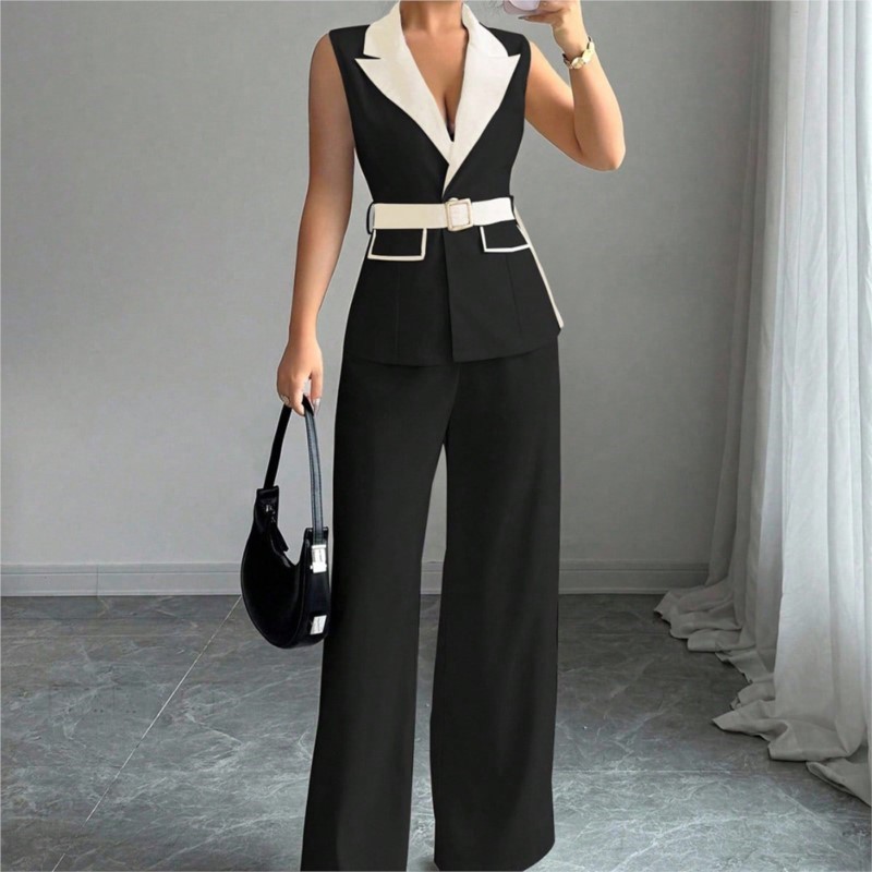 Vest Suit Women Wide Leg Pants - đánh giá và giá Wide Leg Palazzo Pants