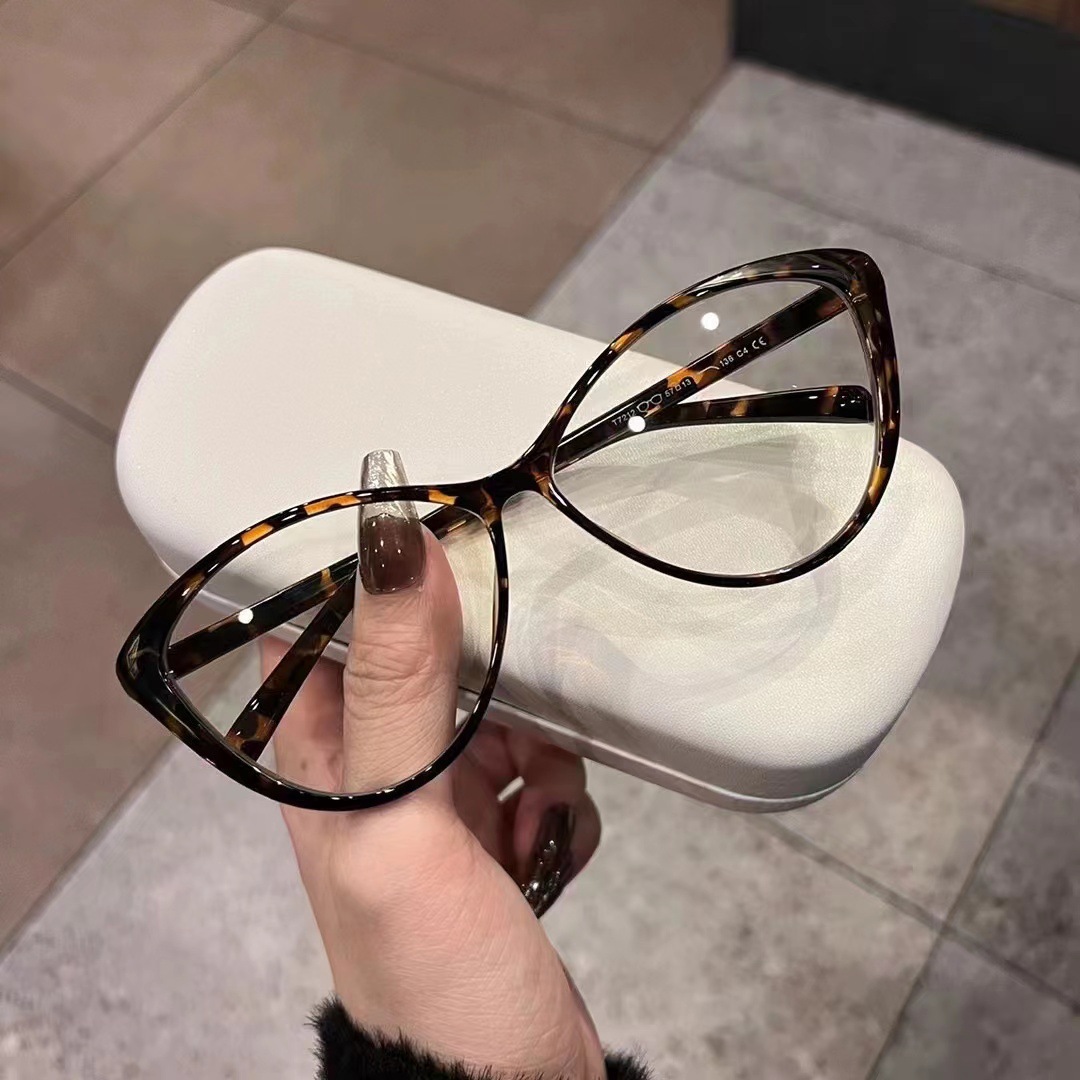 New Large-frame Cat-eye Retro  - đánh giá và giá Women'S Fashion Glasses Non Prescription