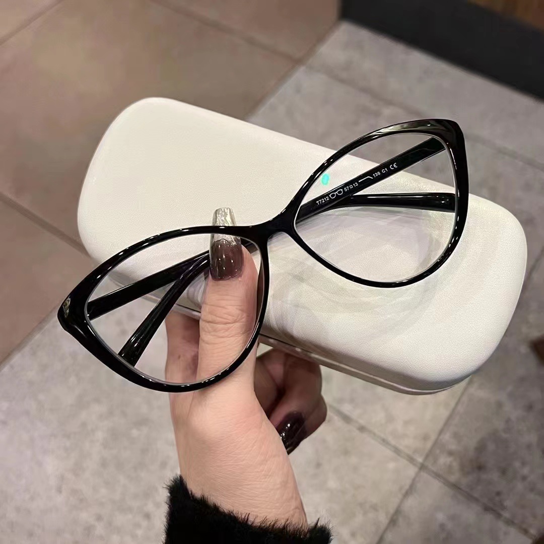 New Large-frame Cat-eye Retro  - đánh giá và giá Women'S Fashion Glasses Non Prescription