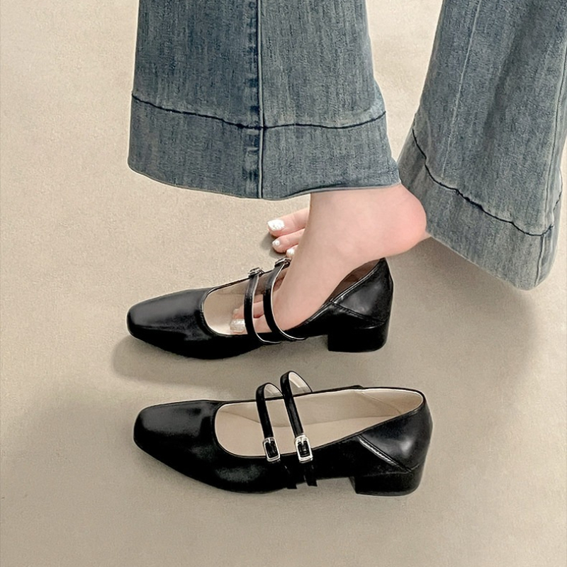 Square Toe Low Heel Women Silv - đánh giá và giá Women Fashion Heels
