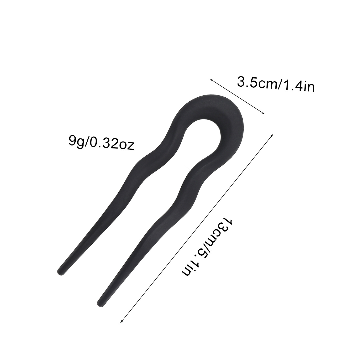 1/4pcs Simple Frosted U-Shaped - đánh giá và giá Women Fashion Hub