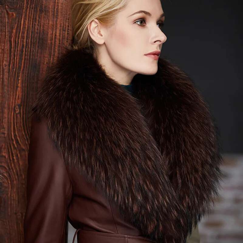 Raccoon Fur Collar Female Wint - đánh giá và giá Women'S Fashion Long Coat