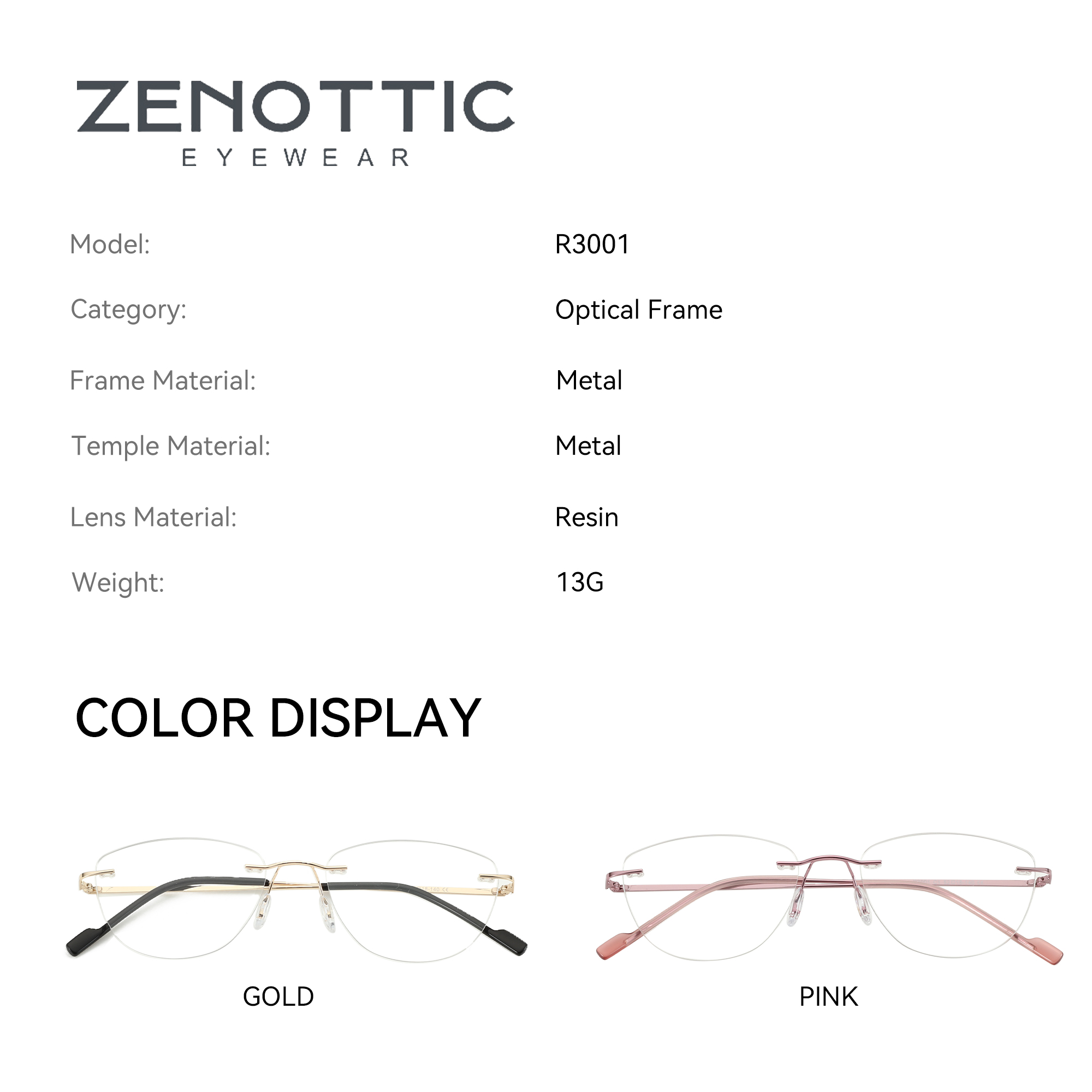ZENOTTIC Fashion Cat Eye Rimle - đánh giá và giá Women'S Fashion Glasses Non Prescription