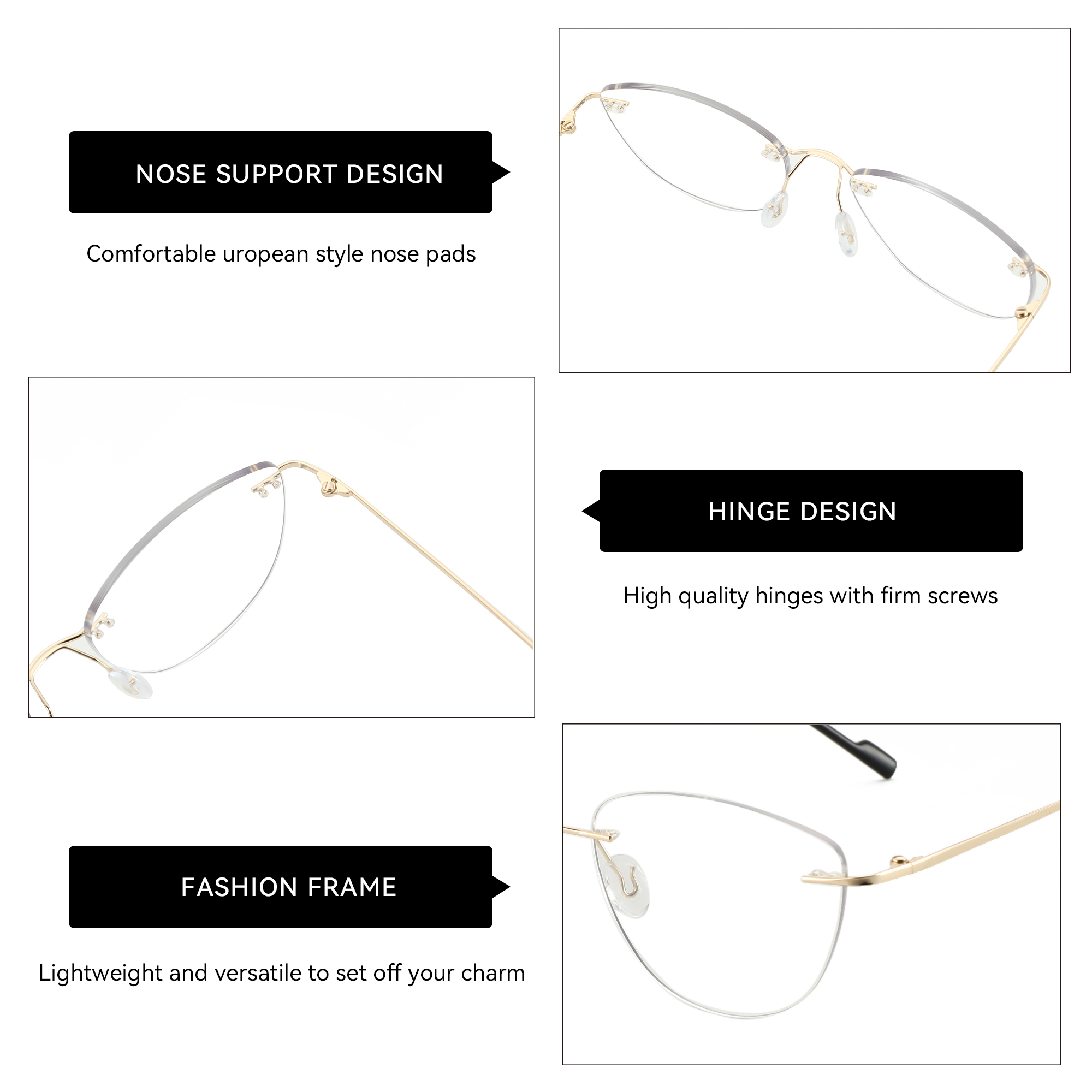 ZENOTTIC Fashion Cat Eye Rimle - đánh giá và giá Women'S Fashion Glasses Non Prescription