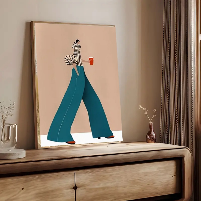 Fashionable Blue Pants Woman P - đánh giá và giá Fashion Women Picture